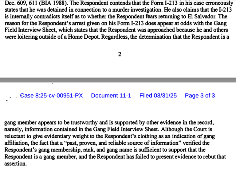 Legal Reporter Ignored Facts: MS-13 Gang Member Deported?