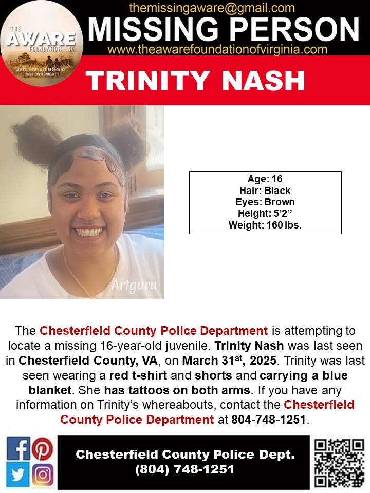Missing 16-Year-Old Trinity Nash Sparks Outrage in Chesterfield!
