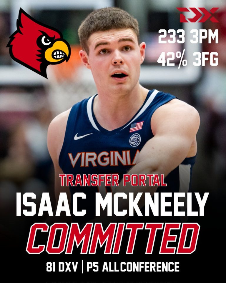 Shocking Move: UVA's Top Shooter McKneely Joins Louisville!