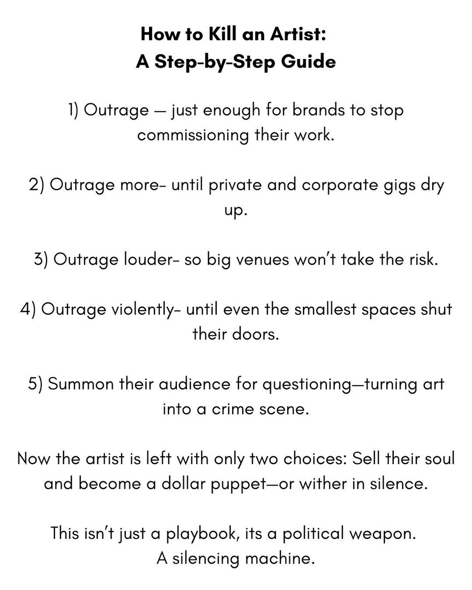 Shocking New Guide: "Democratically" Ending an Artist's Career!
