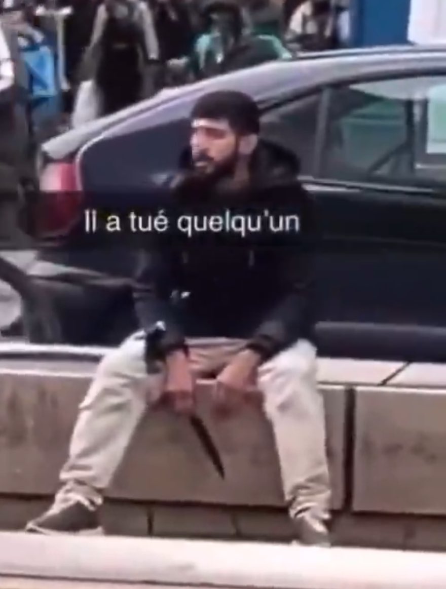 Shocking Scene: Afghan Migrant Slaughters Man Outside McDonald's