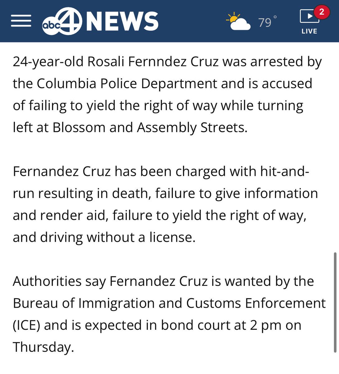 Tragic Death of SC Student Sparks Outrage Over Illegal Immigration