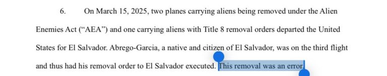 Trump Admin Admits Deporting Man "in Error" - No Recourse!