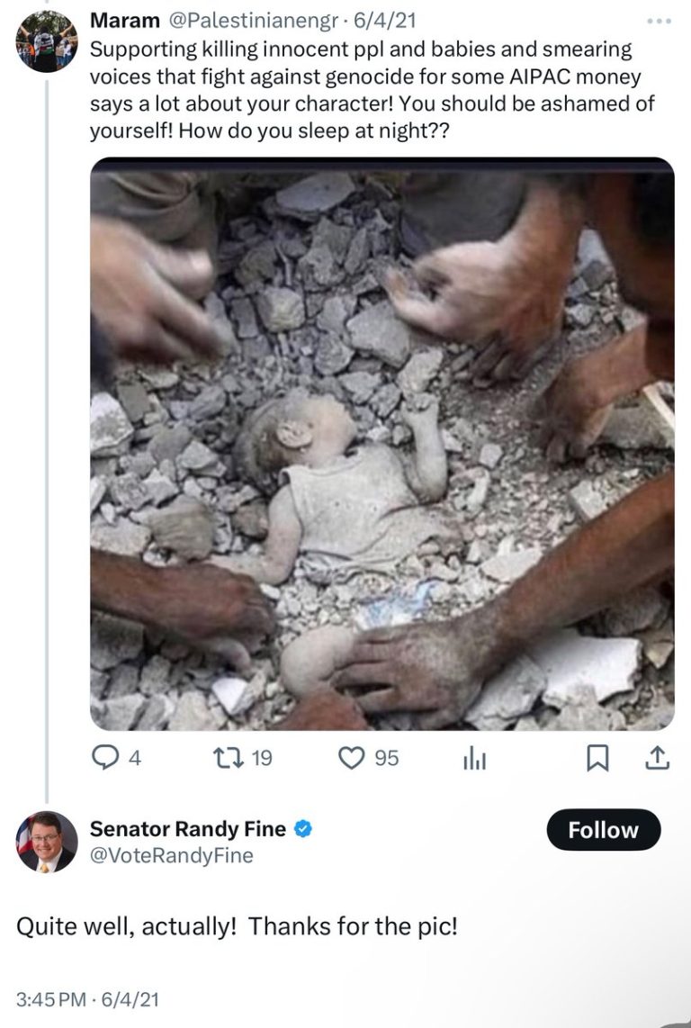Trump-Backed Senator's Shocking Response to Palestinian Tragedy!
