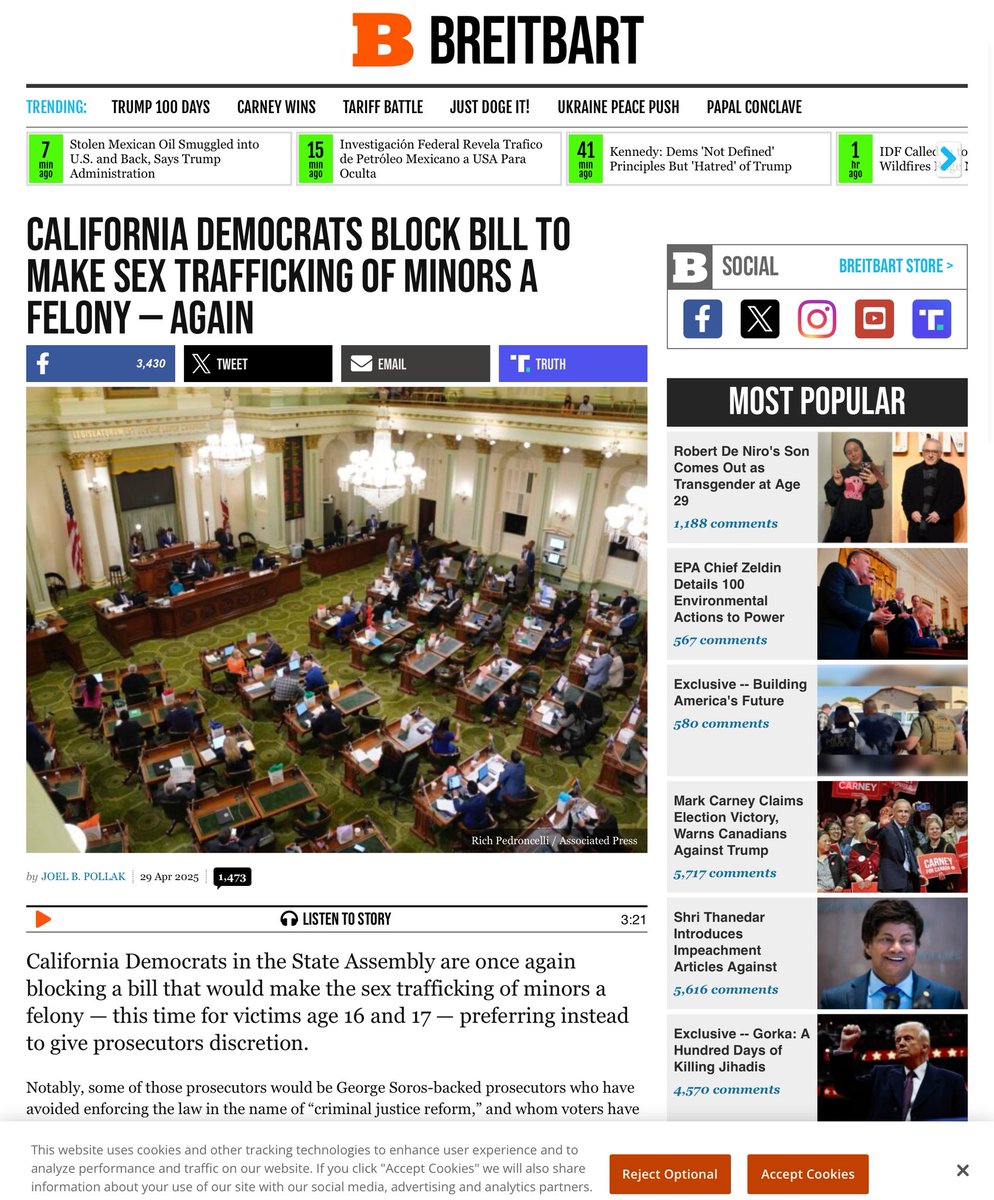 Trump Demands Probe Into CA Politicians Over Child Sex Trafficking