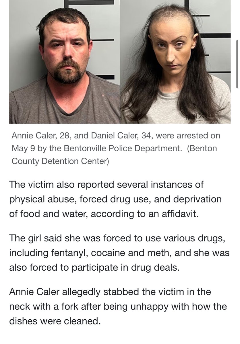 Arkansas Couple Arrested After Shocking 3-Year Child Abuse Case