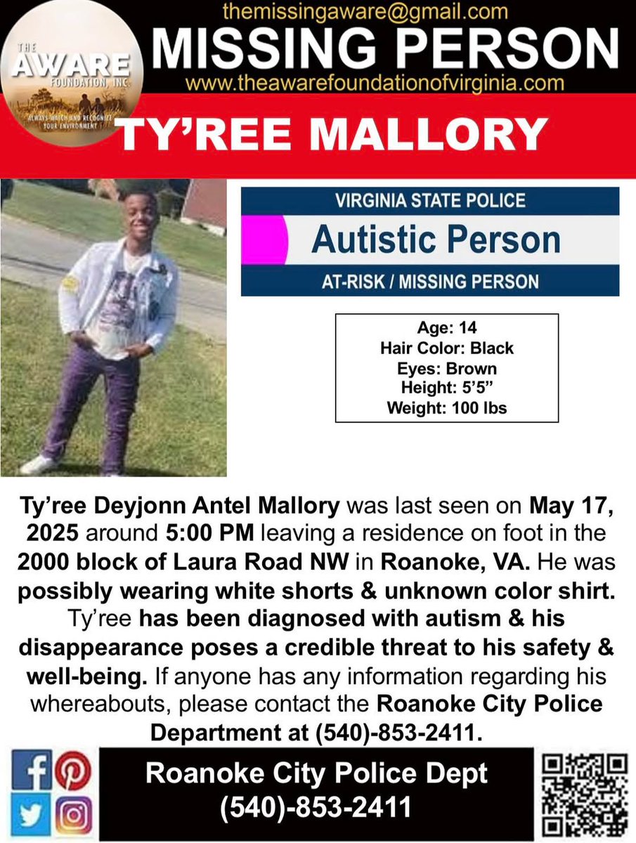 BREAKING: Autistic Teen Missing in Roanoke, VA Sparks Outrage!