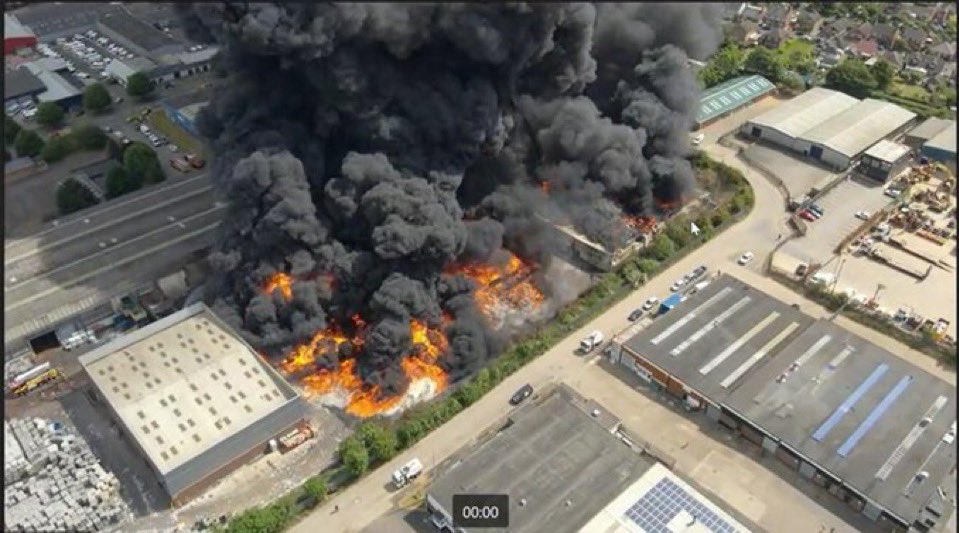 🚨BREAKING: Massive Blaze at Rushden Recycling Warehouse Sparks Outrage!