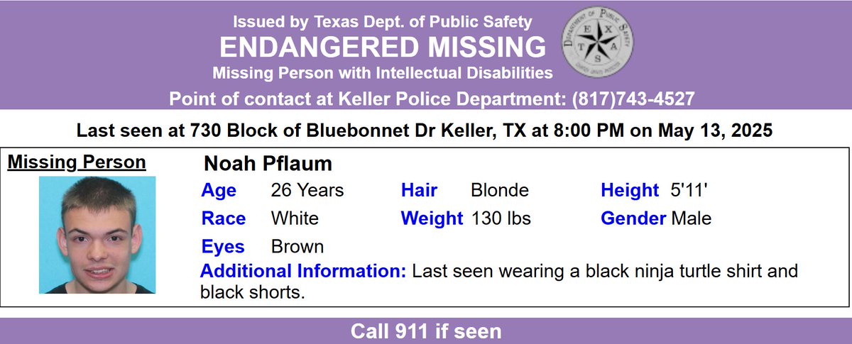 BREAKING: Noah Pflaum, Keller TX Teen, Missing Under Suspicious Circumstances!