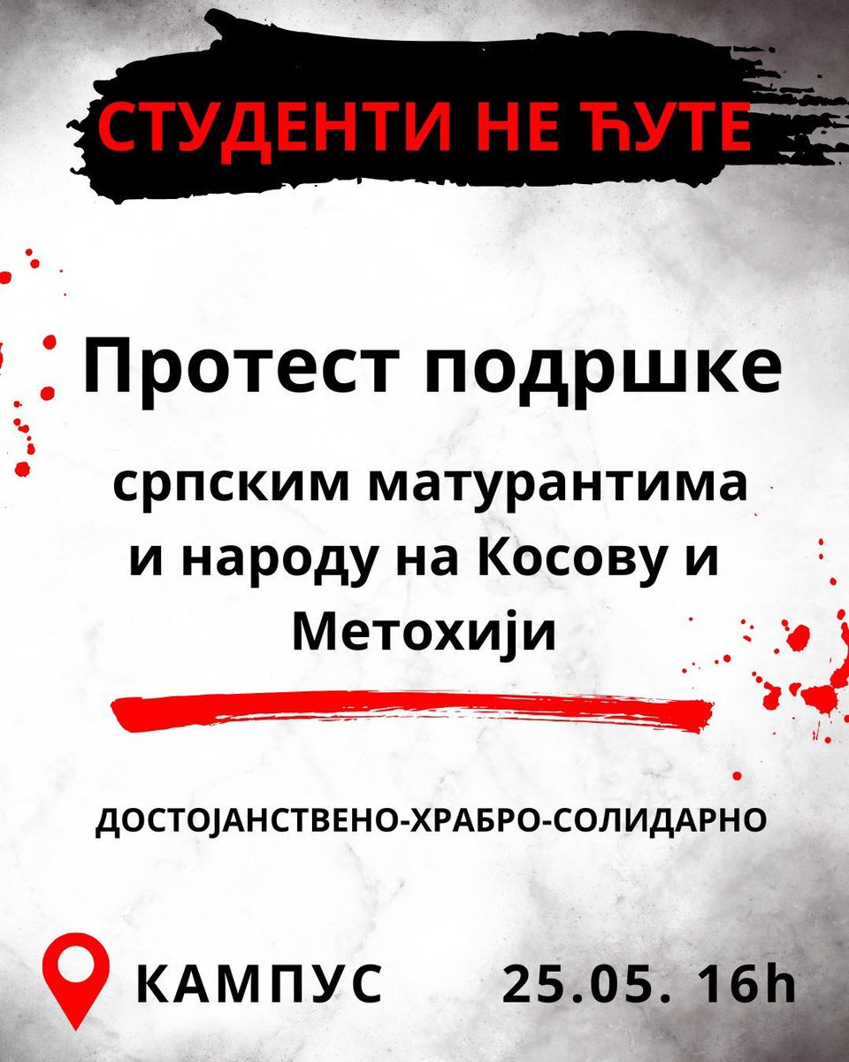 BREAKING: Novi Sad Students Protest Kosovo Police Attack on Serbs!