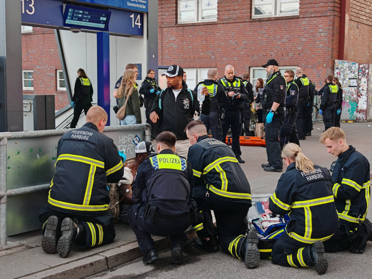 BREAKING: Stabbing Rampage at Hamburg Station Leaves 12 Wounded!