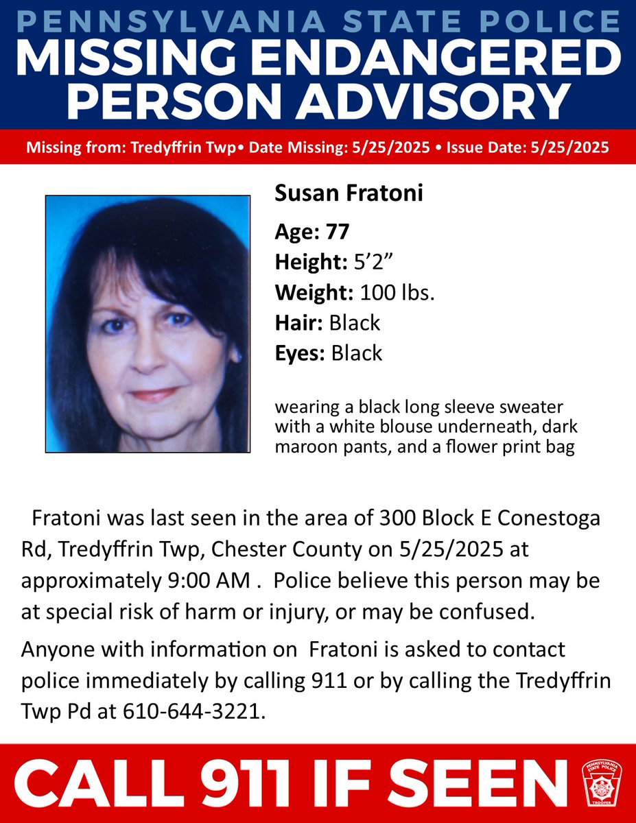 Breaking: Missing Woman Alert Sparks Outrage in Chester County