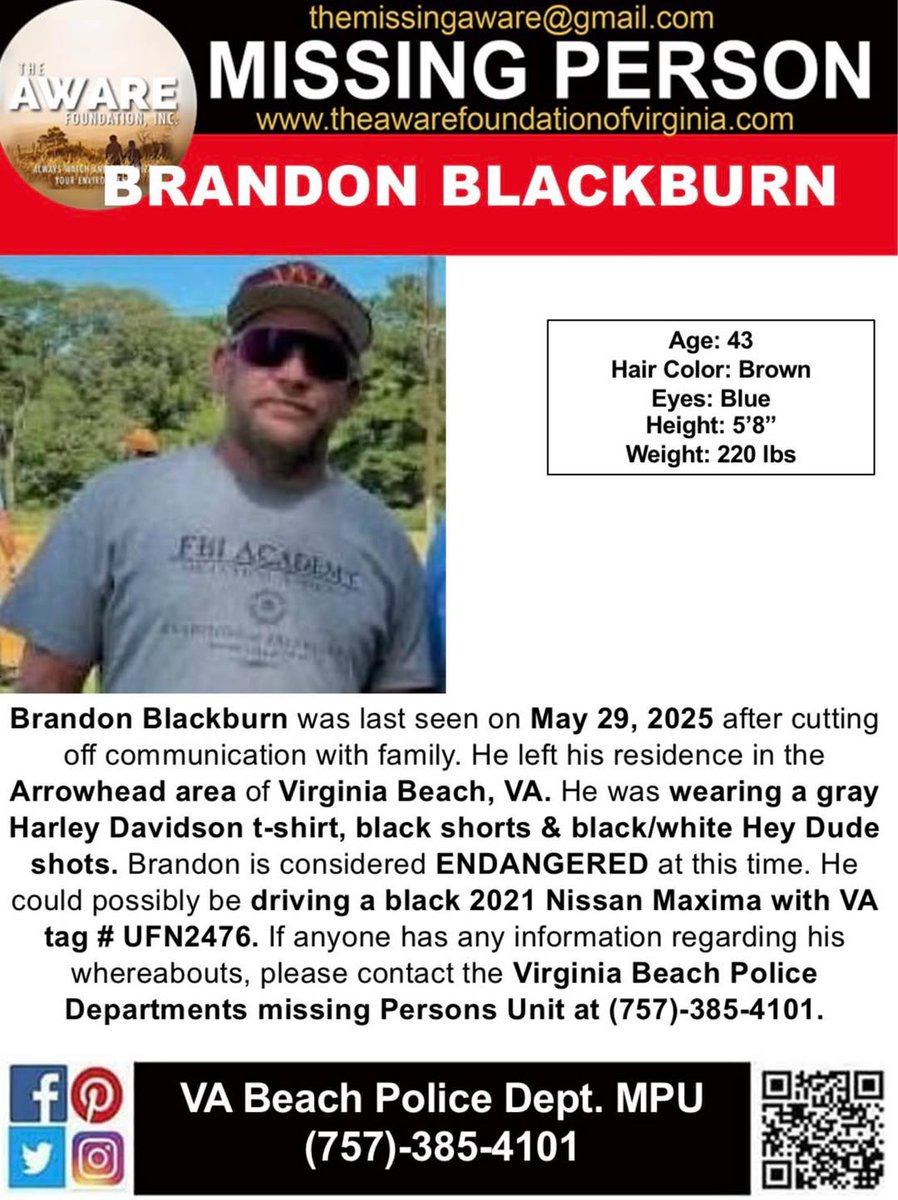 Missing VA Beach Man Sparks Fears: Family's Disturbing Silence!