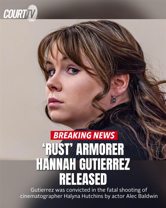 Convicted 'Rust' Armorer Hannah Gutierrez Released Early!