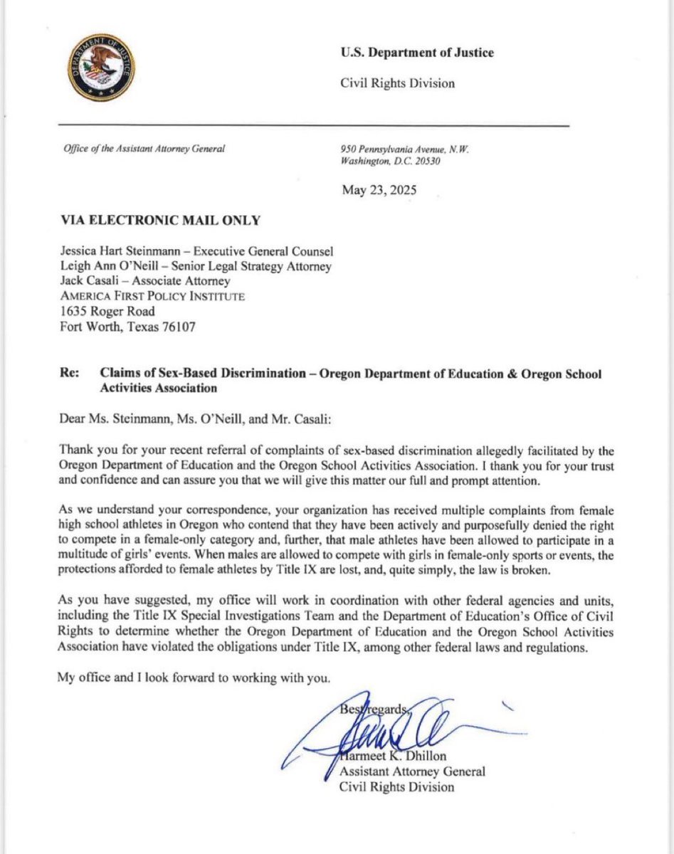 DOJ Launches Explosive Title IX Probe into Oregon's Gender Sports!
