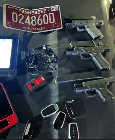 Five Arrested in Shocking Chase: Stolen Car, Guns Found!