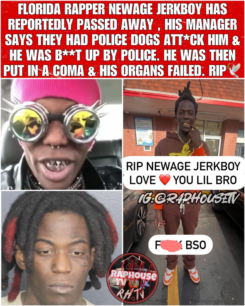 Florida Rapper Newage Jerkboy Dies After Police Attack! 💔