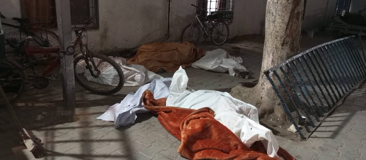 Gaza Mortuary Erupts in Grief: 25 Innocents Slain in School Attack