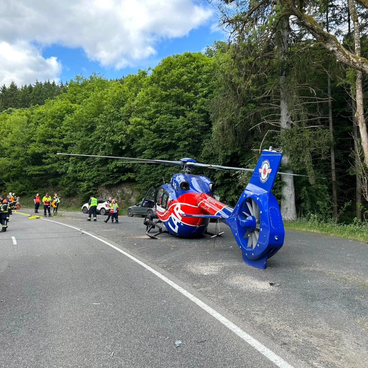 Helicopter Crash-Lands After Tree Strike During Emergency Response!