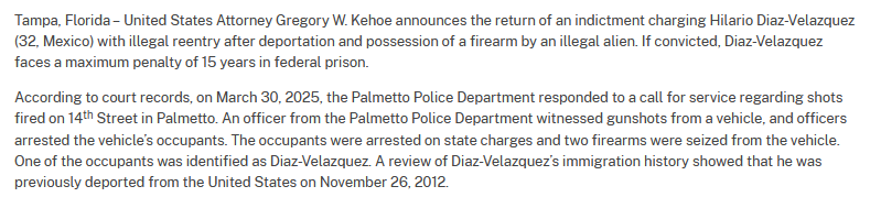 Illegal Alien Charged with Gun Possession After Shooting Incident!