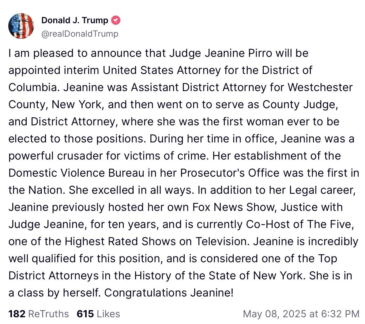 Jeanine Pirro Quits Fox for D.C. Attorney Role—America Reacts!