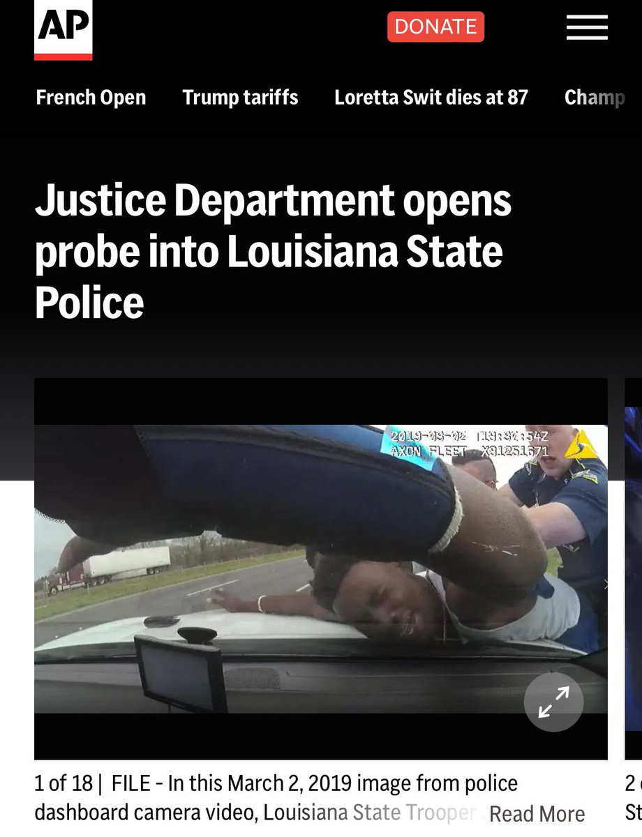 Justice Dept. Launches Civil Rights Probe into Louisiana Police  
Investigating Alleged Systematic Abuse of Black Men by Officers