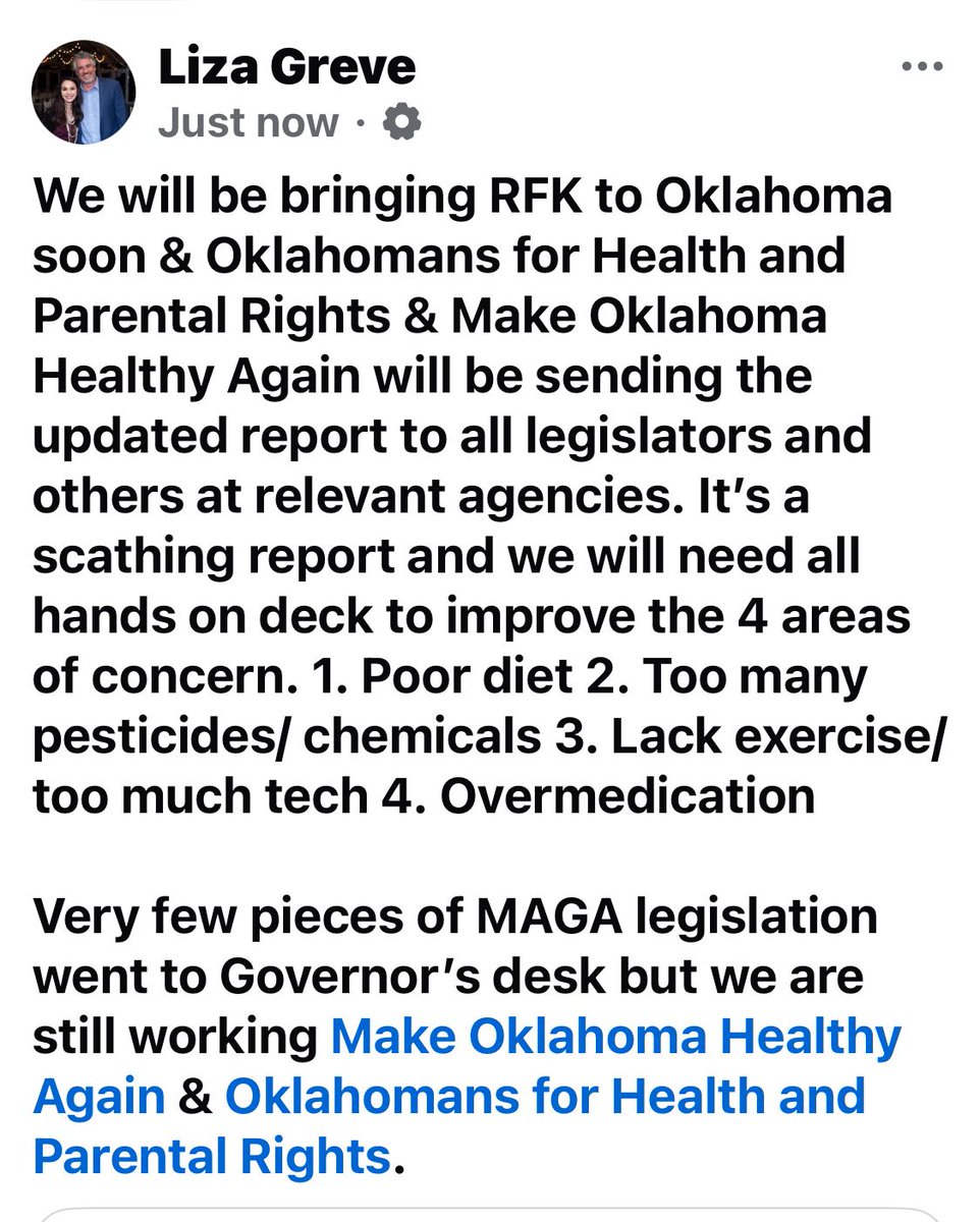 MAHA Report Shock: Oklahoma's Legislative Failures Exposed!