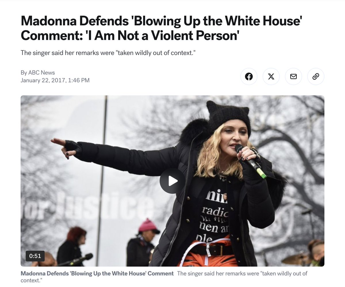 Madonna Sparks Outrage: "I Thought About Blowing Up White House"