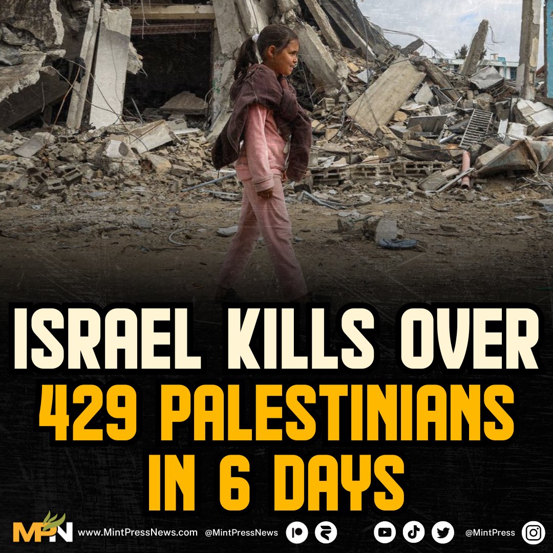 Outrage as Israel Claims 429 Palestinian Lives in Just 6 Days