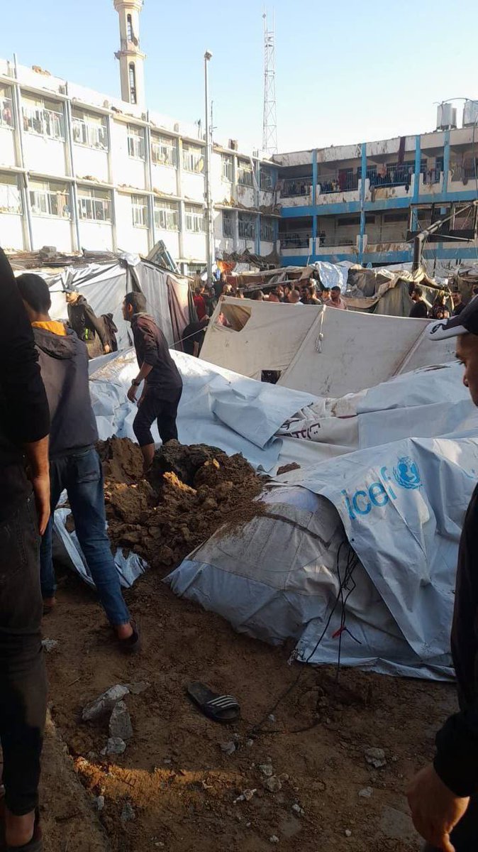 Outrage as Israeli Airstrike Hits School Sheltering Refugees