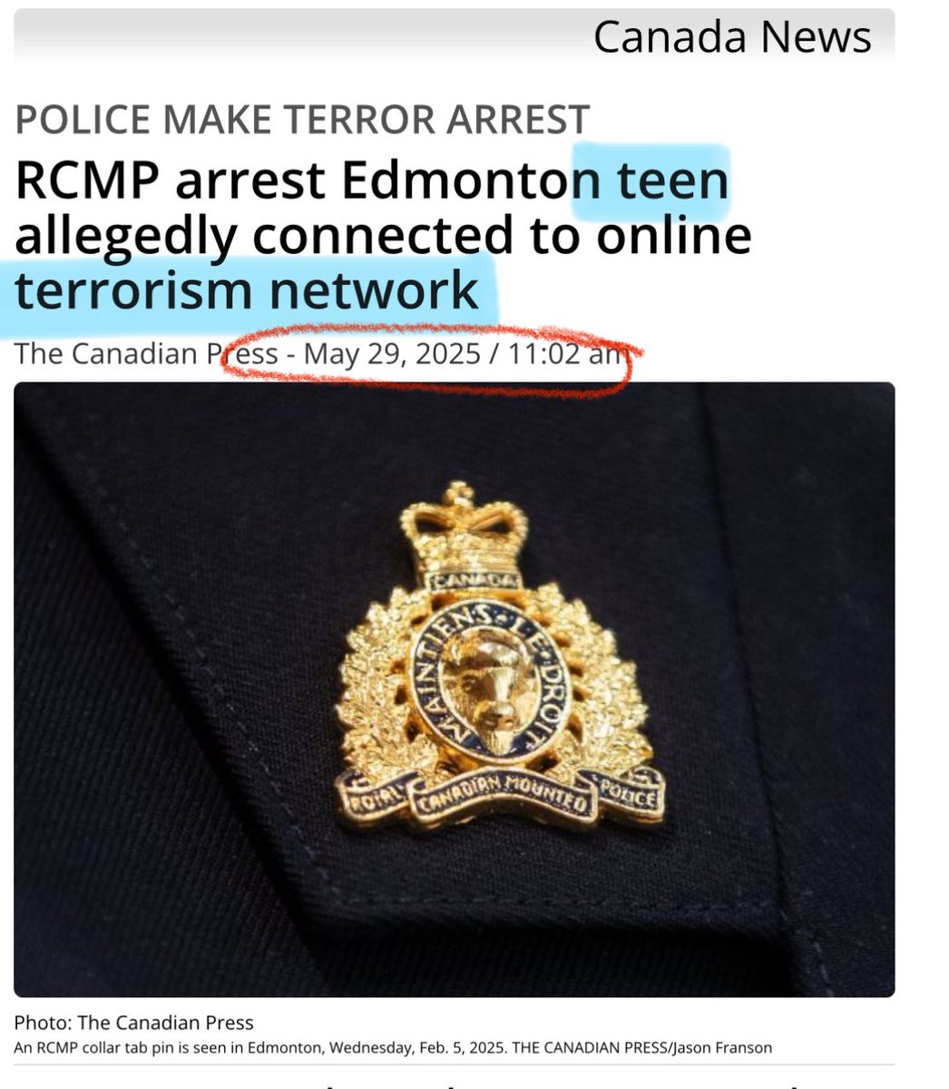 Shock as 15-Year-Old Edmonton Teen Arrested for Terrorism!