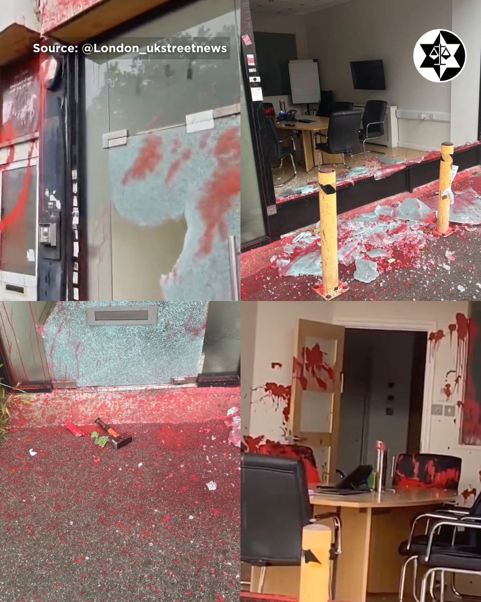 Shocking Attack: Jewish Business Vandalized Amidst Protest Chaos!
