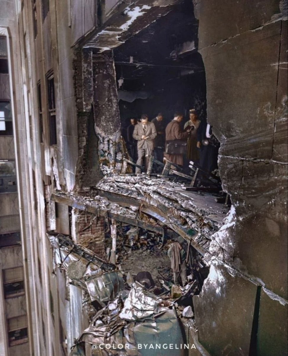 Shocking B-25 Crash: Empire State Building Hit in 1945!