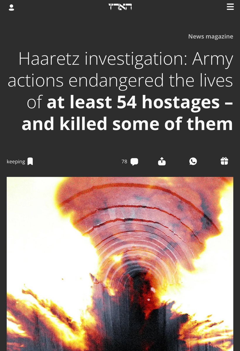 Shocking Haaretz Report: Israel Kills 20 Captives, Puts 54 at Risk!