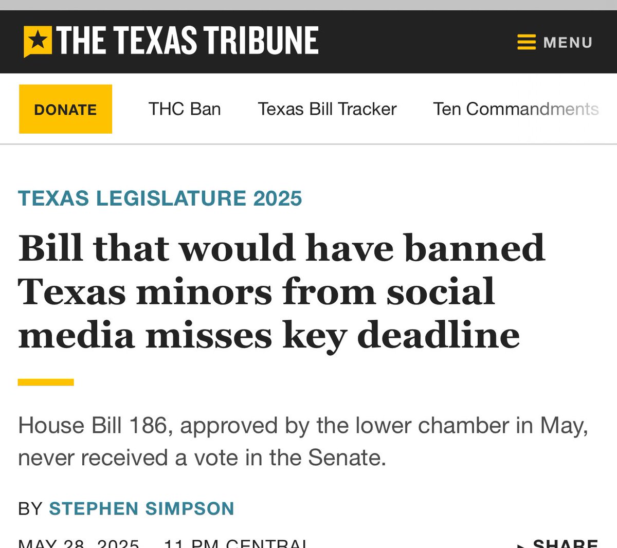 Texas Lawmakers Fail: Controversial Social Media Ban for Minors Killed!