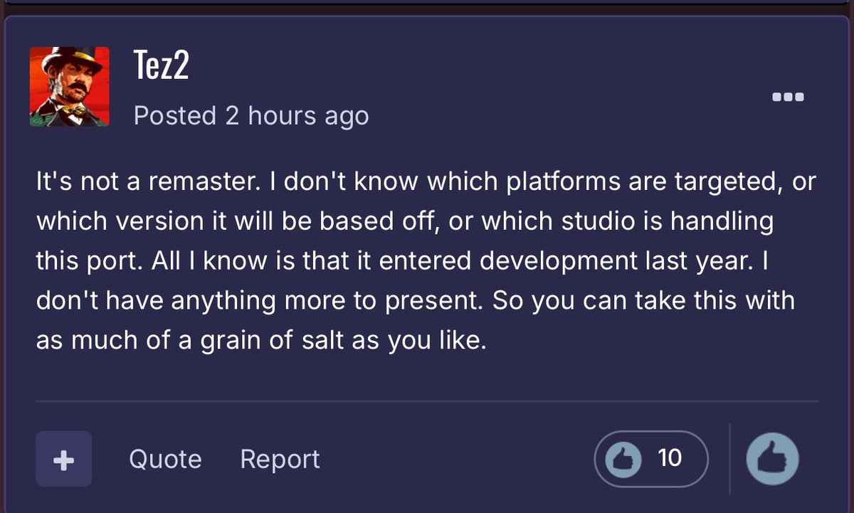 Tez Shocks Fans: Not a Remaster, Just a Controversial Port!