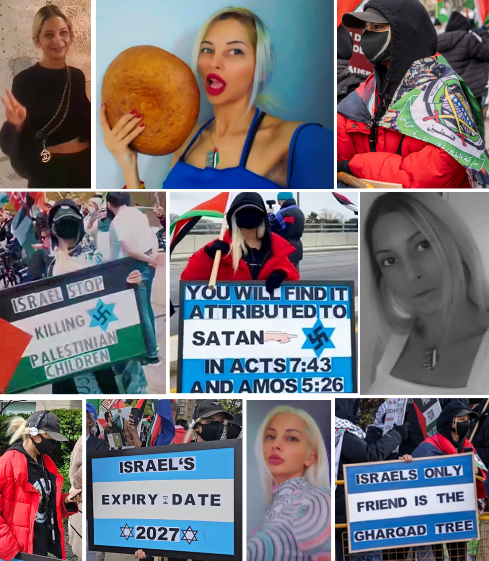 🚨 Toronto Woman with Masked Hamas Flag Unmasked: CEO of Arab Media! 🚨