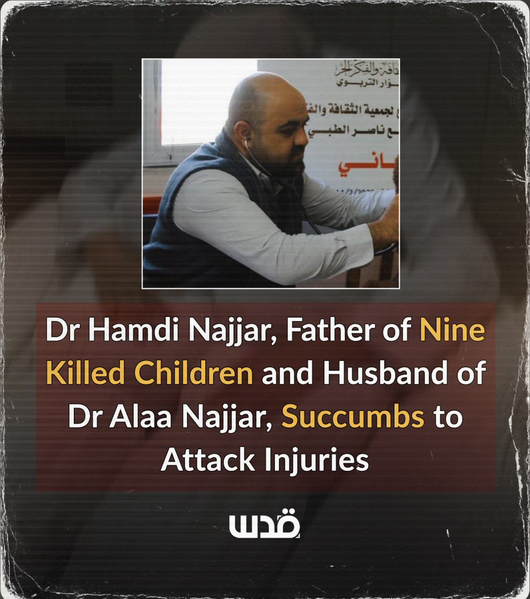Tragedy Strikes: Dr. Al-Najjar's Family Decimated in Airstrike