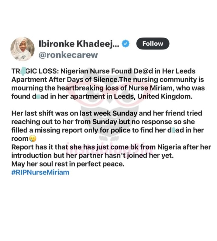Tragic Death of UK Nurse After Nigeria Trip Sparks Outrage!