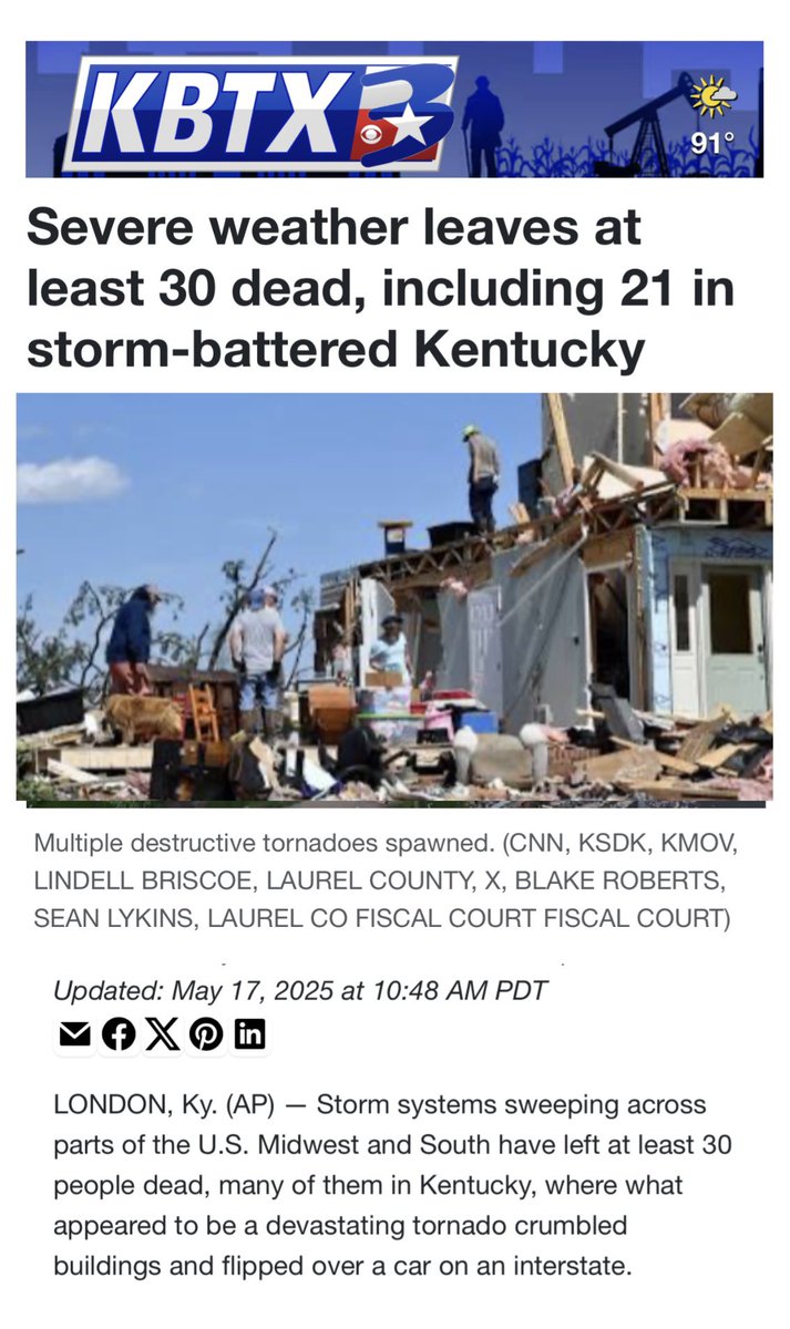 Trump Silent on Kentucky Storms: Outrage Only Under Biden?