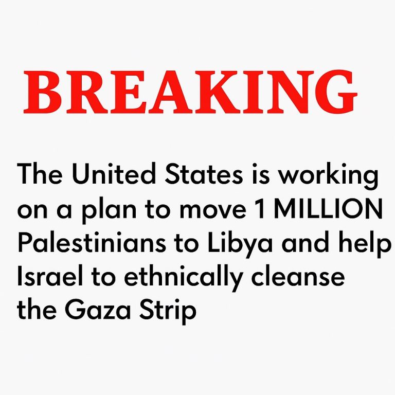 Trump's Shocking Proposal: Move 1M Palestinians to Libya!