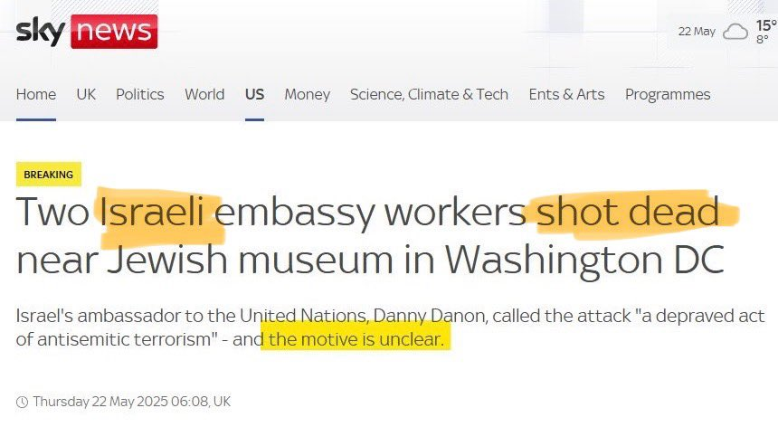 Two Jews Shot Dead: "Free Palestine" Shouts Spark Outrage