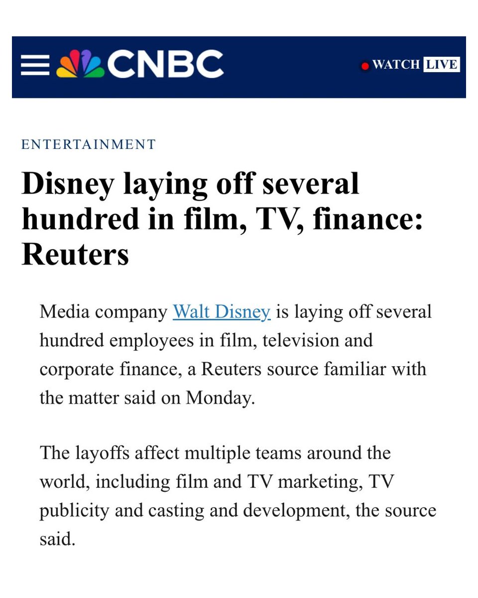 🚨BREAKING: Disney's Shocking Layoffs Spark Outrage Among Fans!