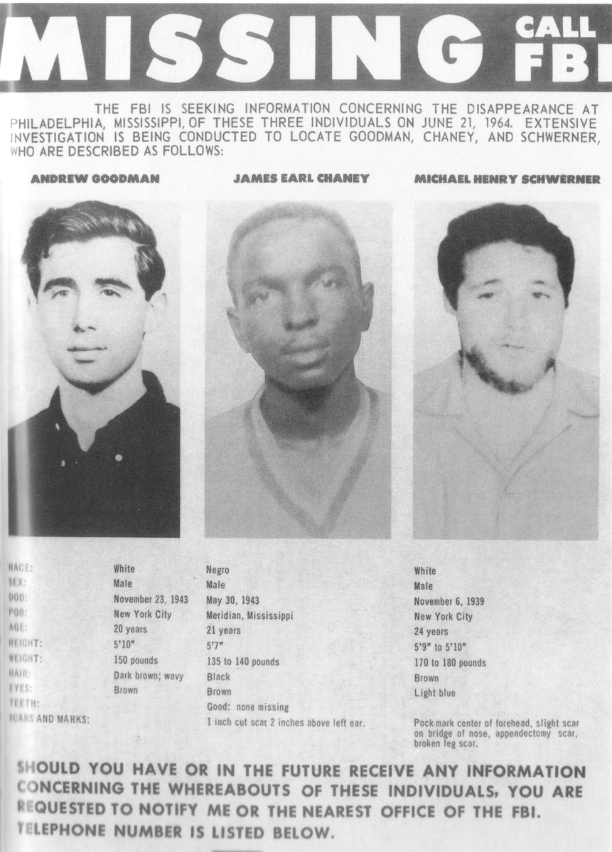 1964: Klan Murders Civil Rights Workers in Shocking Hate Crime