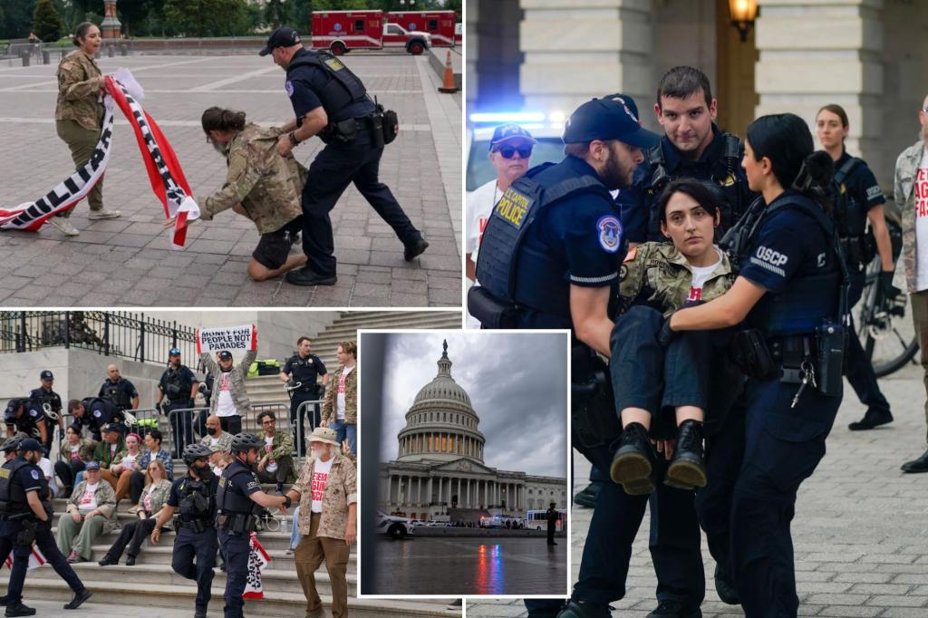 60 Arrested in DC: Veterans Clash with Police Over ICE Protest