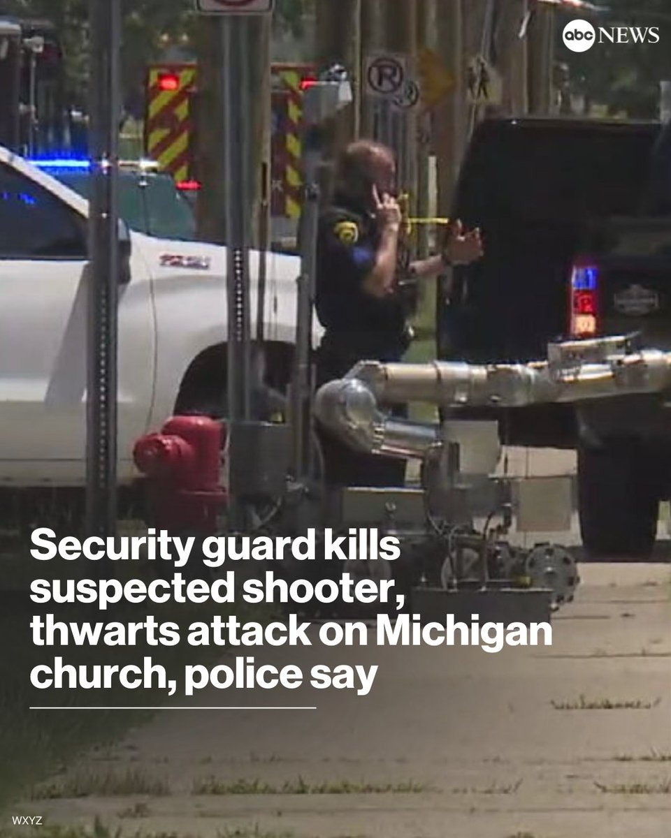 Active Shooter Killed by Security Guard in Michigan Church