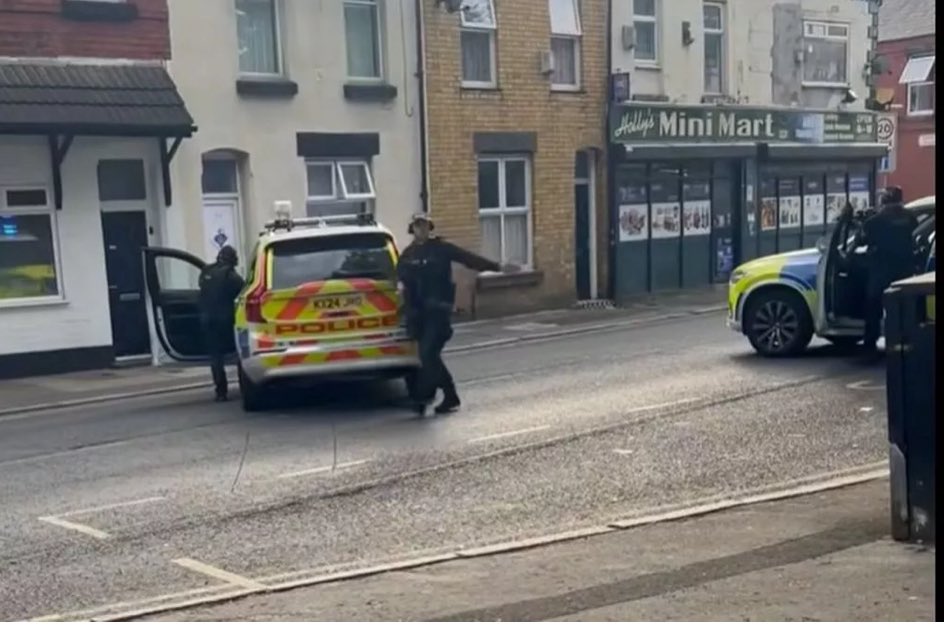 Armed Police Storm Streets: Machete-Wielding Man Sparks Lockdown!