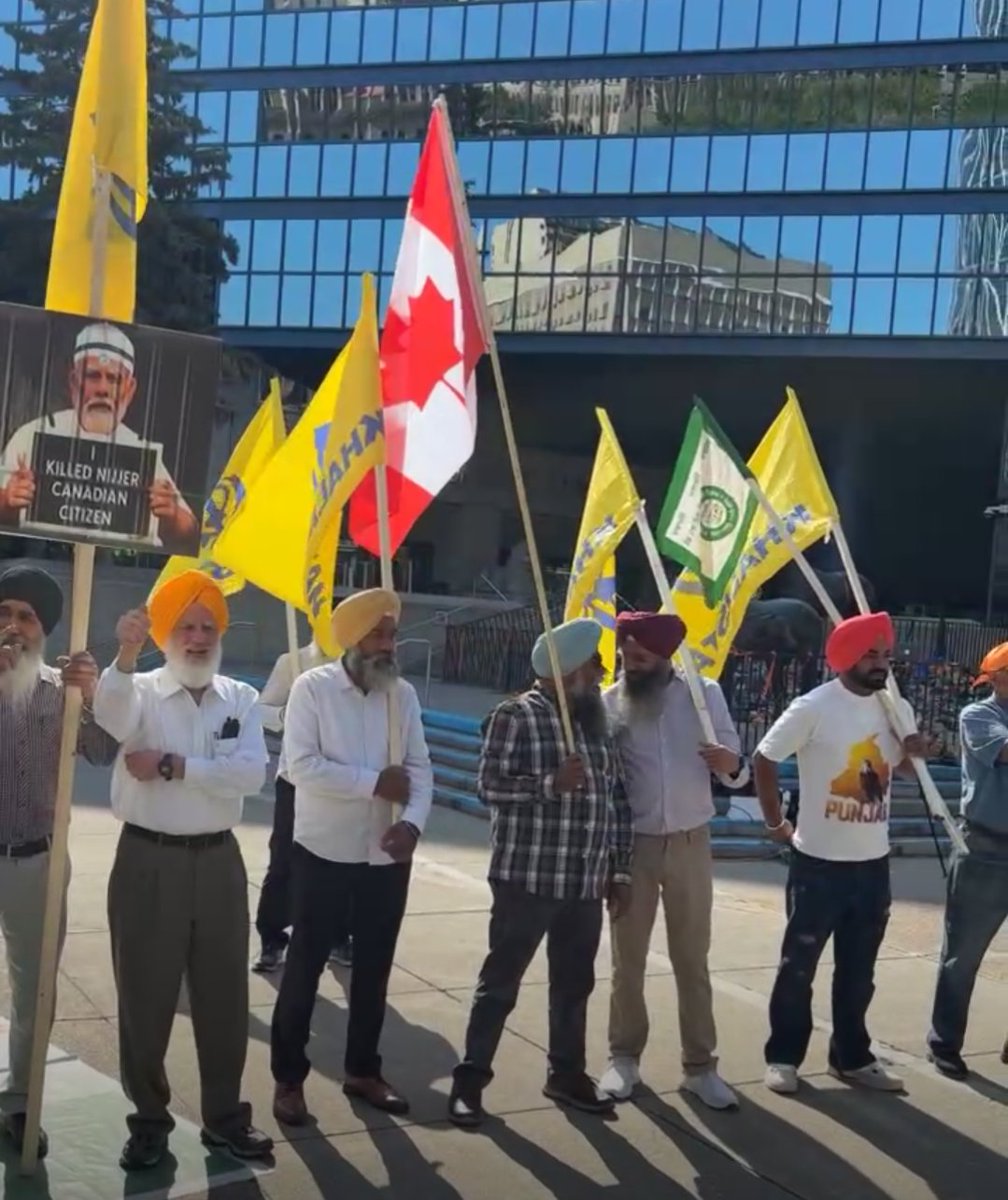 BKU Farmers Union Flag at Calgary Khalistan Protest Sparks Outrage