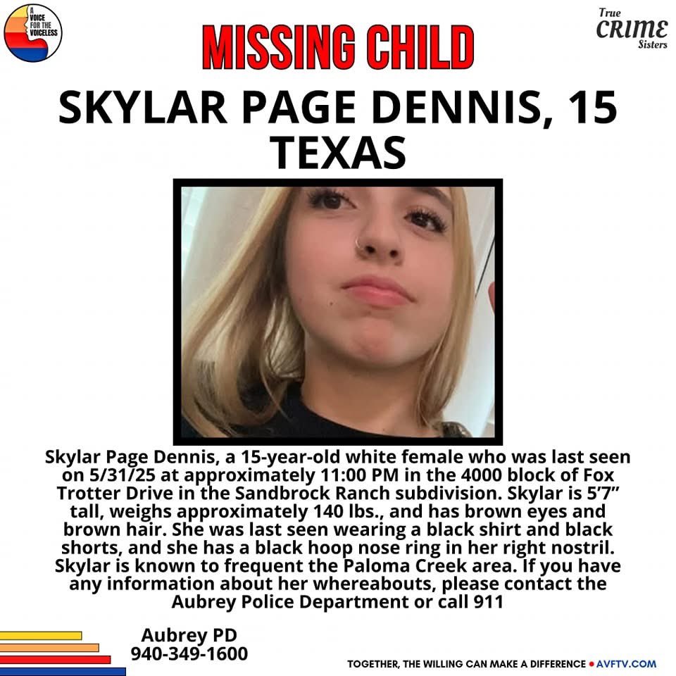 BREAKING: 15-Year-Old Skylar Page Dennis Mysteriously Vanishes!