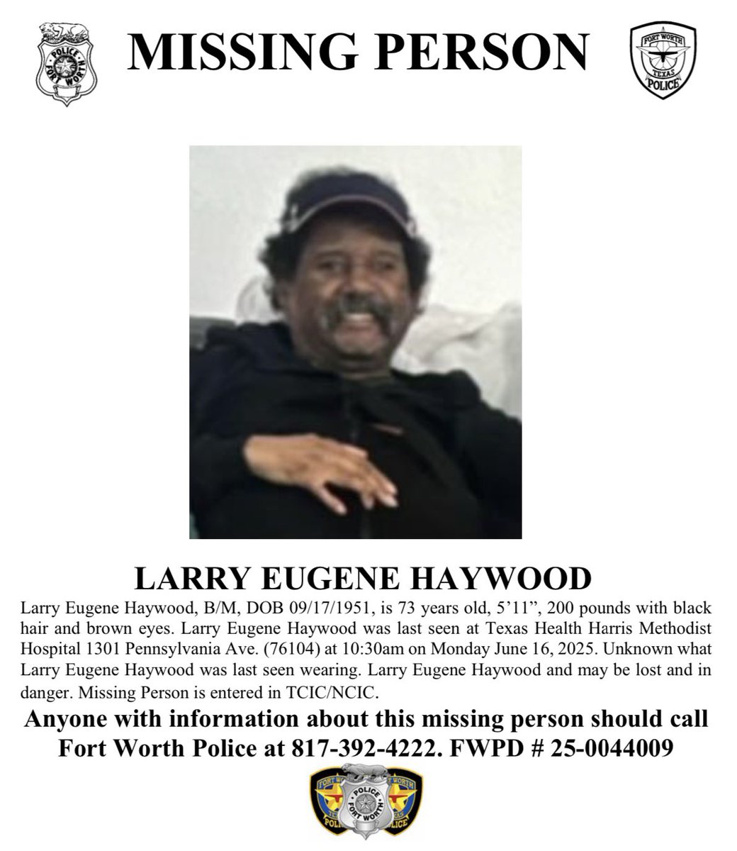 BREAKING: 73-Year-Old Larry Haywood Vanishes Near Hospital!